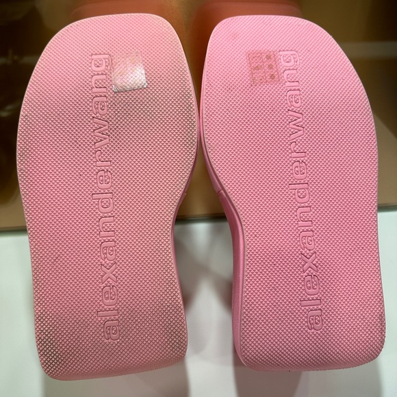 Alexander Wang Taji Platform Slides Size 38 Neon Bubblegum - Picture 5 of 16